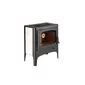 Печь-камин БАВАРИЯ ЭКО с плитой две конфорки 7